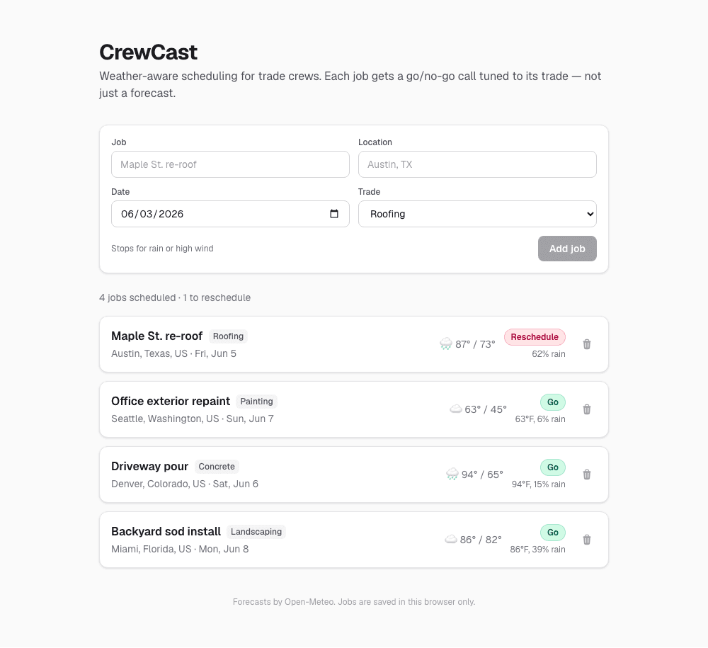 CrewCast screenshot