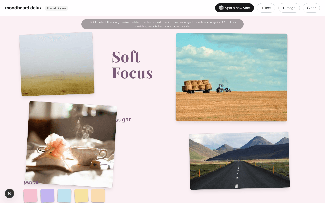Moodboard Delux screenshot