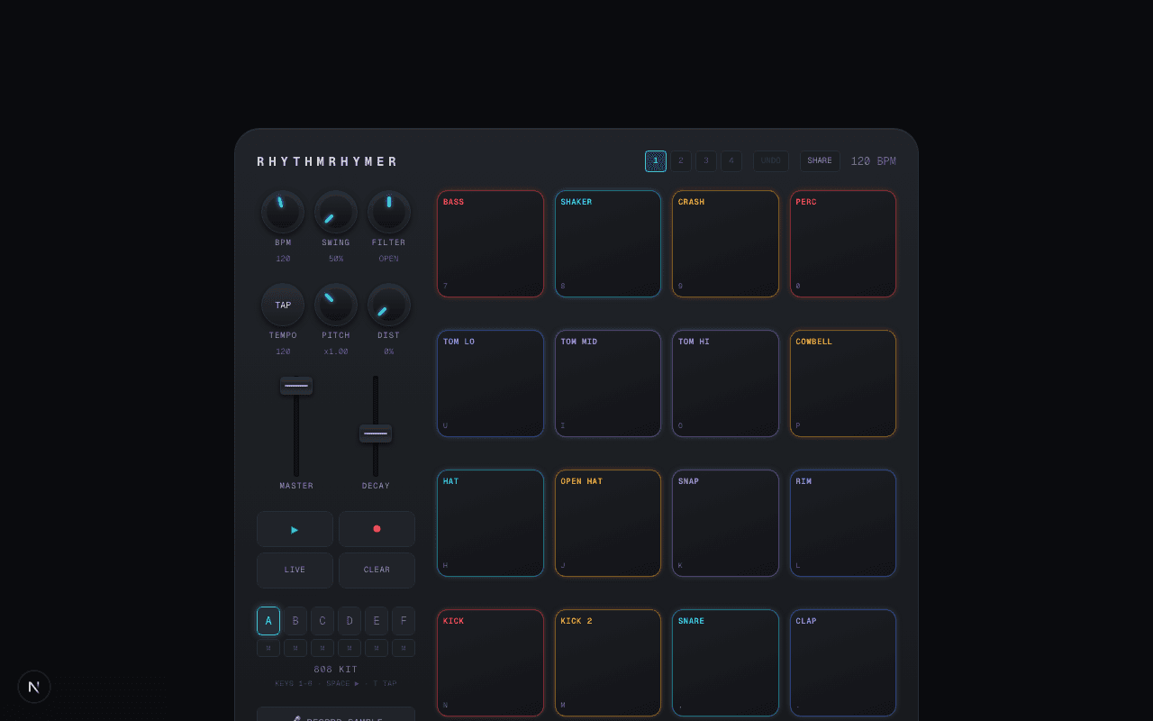 RhythmRhymer screenshot