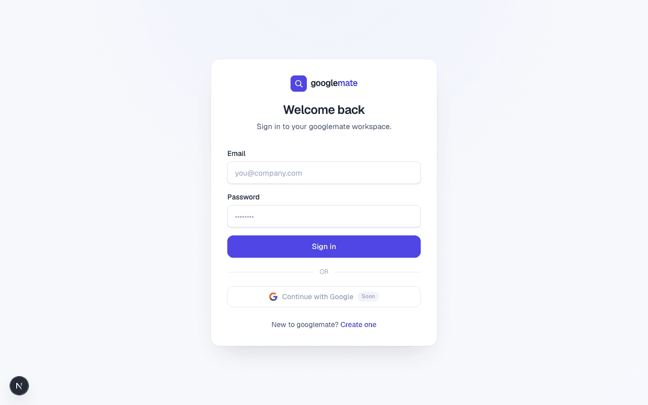 Googlemate screenshot