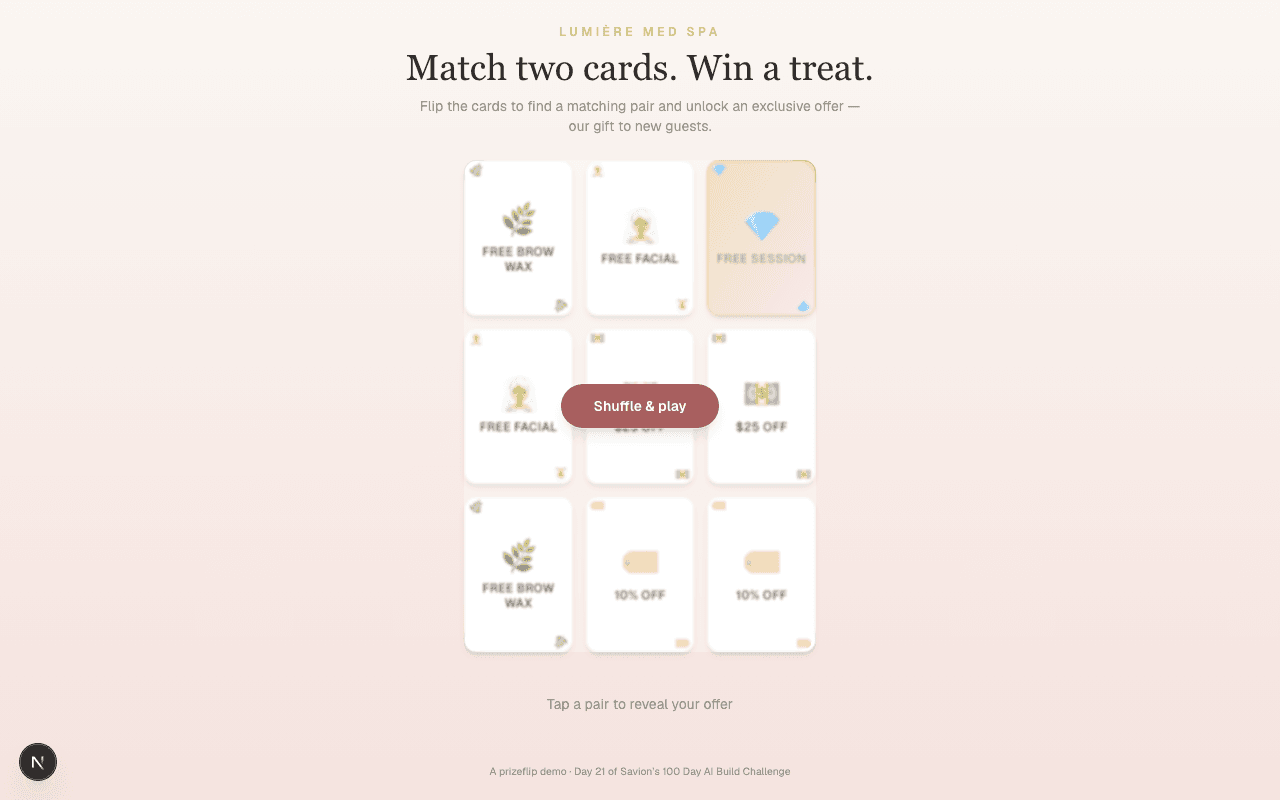 Prize Flip screenshot