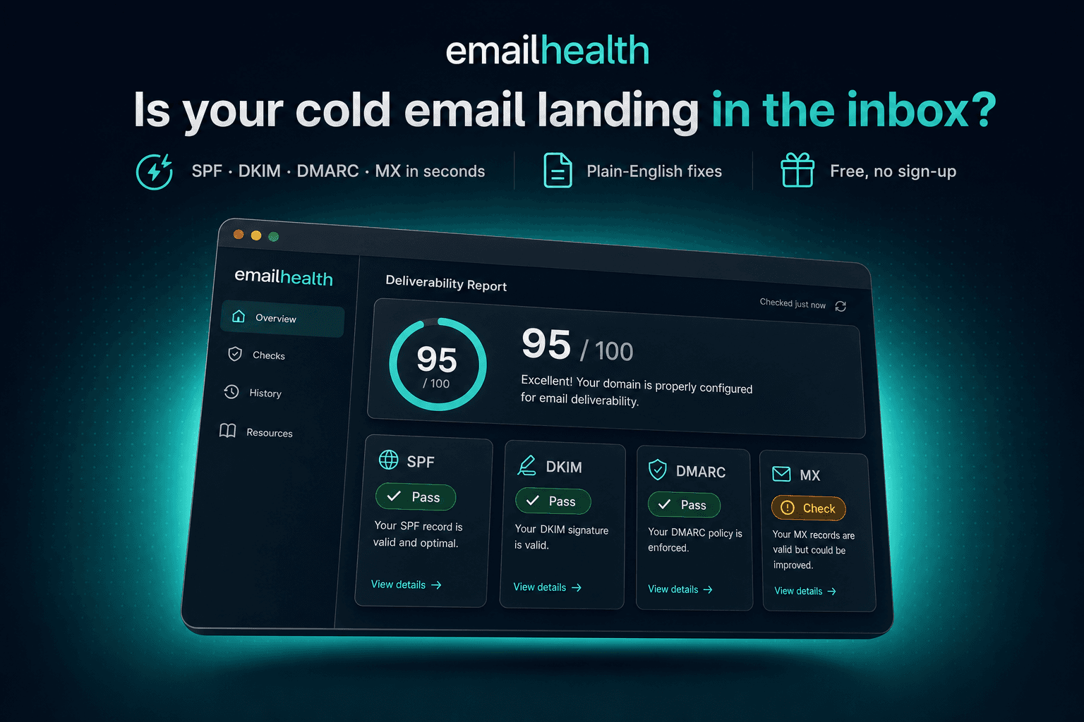 Email Health Checker screenshot