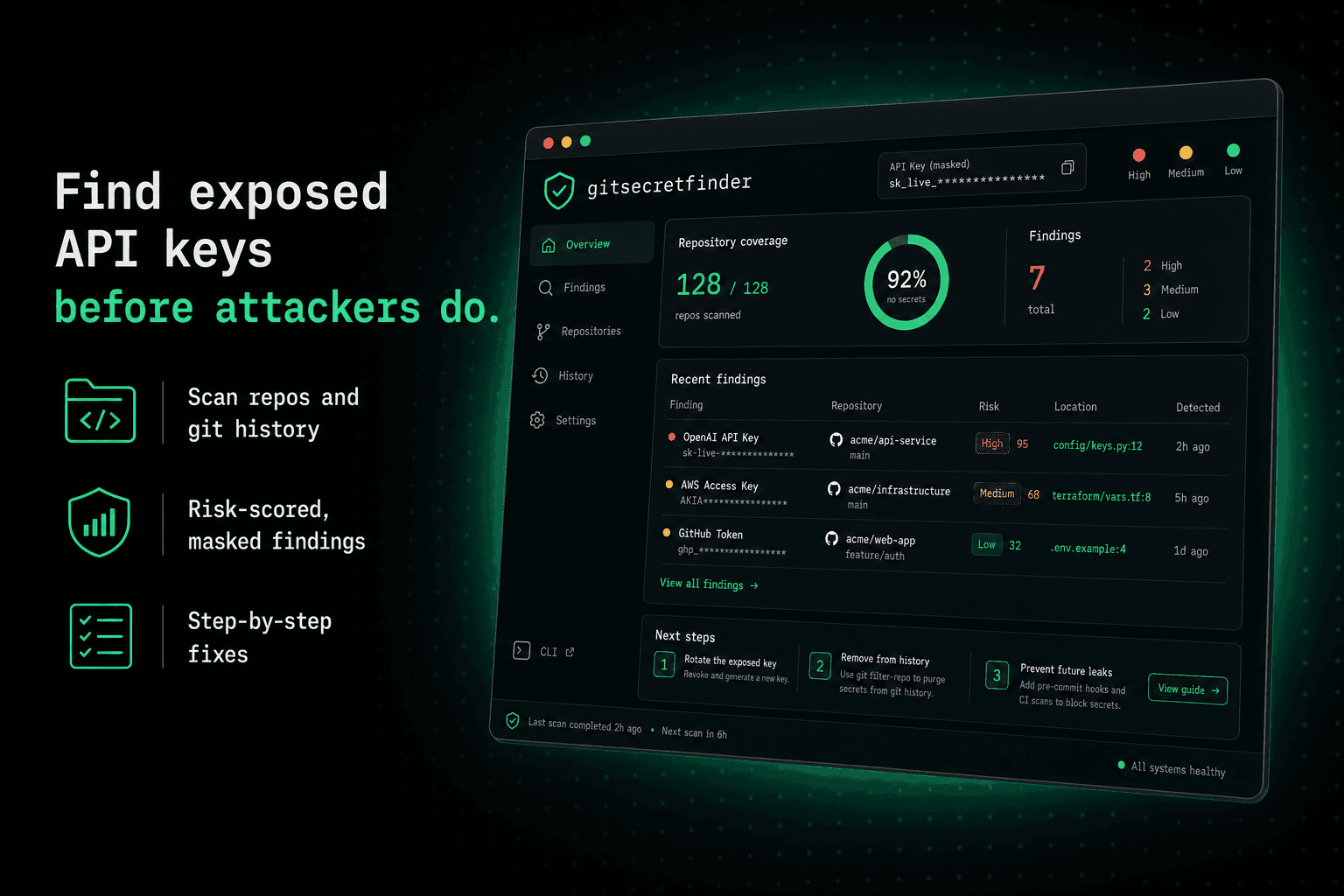 gitsecretfinder screenshot