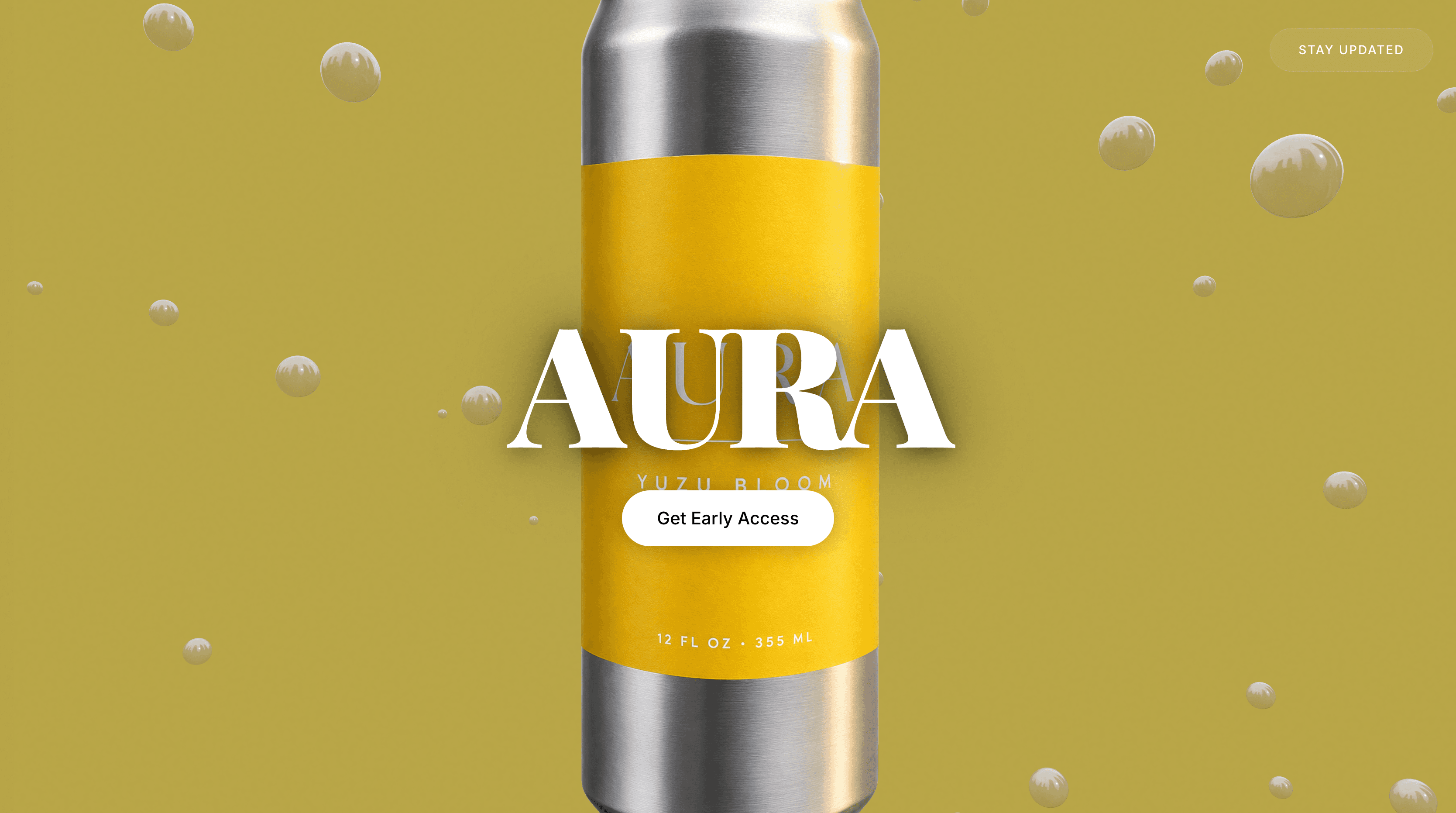 Aura - Brand Campaign Website screenshot