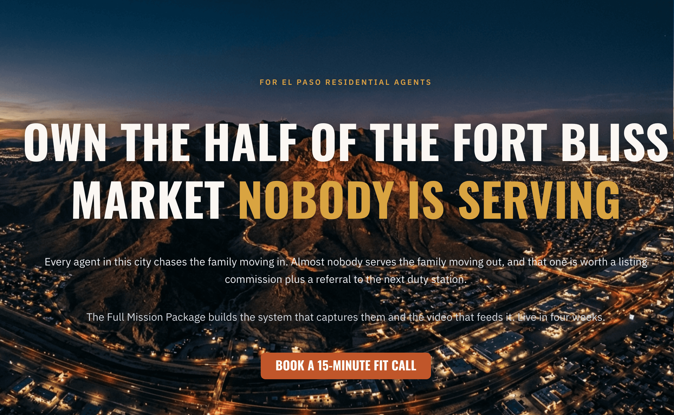 ClickFunnels Military Real Estate Agent Lead Magnet screenshot